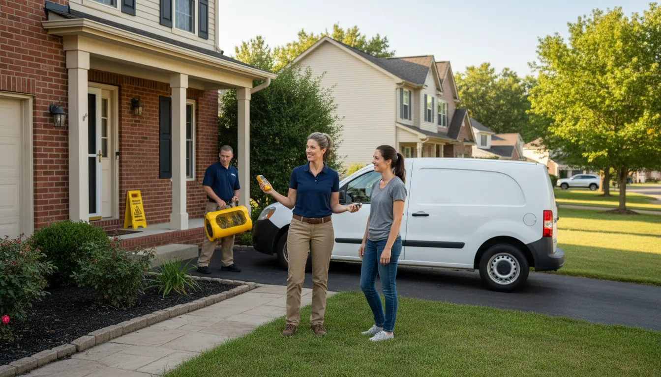 Water restoration image for Dehumidification And Cleanup Services in Black Oak, AR